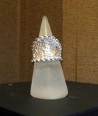 Anillo filigrana 6cm de diametro en plata de ley.